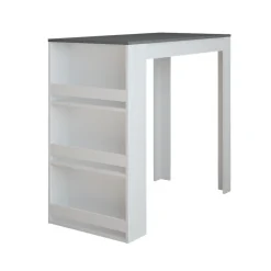 Bartisch Repose Weiß/Anthrazit 57 x 117 cm Vicco