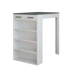 Bartisch Repose Weiß/Anthrazit 67 x 100 cm Vicco