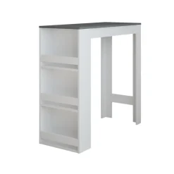 Bartisch Repose Weiß/Anthrazit 45 x 110 cm Vicco