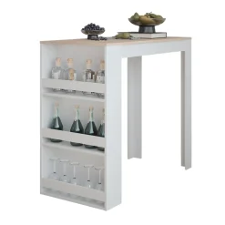 Bartisch Repose Weiß/Sonoma 57 x 117 cm Vicco