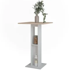 Bartisch Repose Weiß/Sonoma 65 x 65 cm Vicco