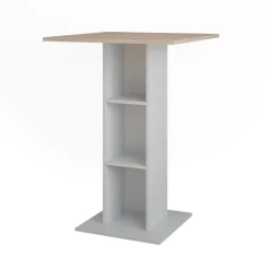 Bartisch Repose Weiß/Sonoma 75 x 75 cm Vicco