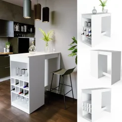 Bartisch Ross Weiß 115 x 50 cm Vicco