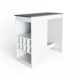 Bartisch Ross Weiß/Anthrazit 115 x 50 cm Vicco