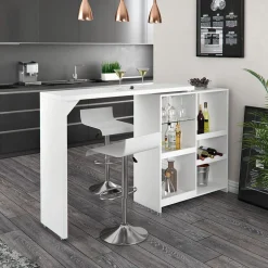 Bartisch Vega Weiß 138 x 39 cm Vicco