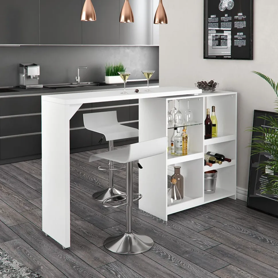 Bartisch Vega Weiß 138 x 39 cm Vicco