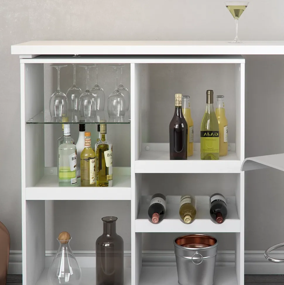 Bartisch Vega Weiß 138 x 39 cm Vicco