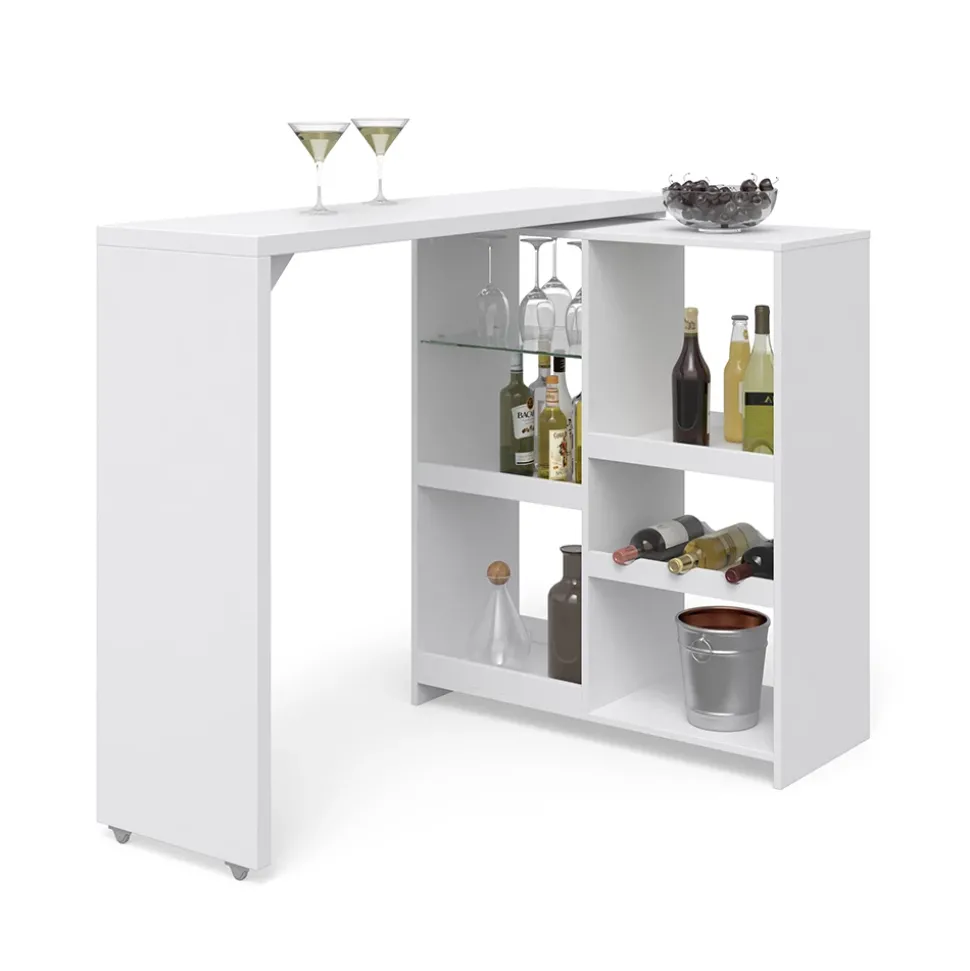 Bartisch Vega Weiß 138 x 39 cm Vicco