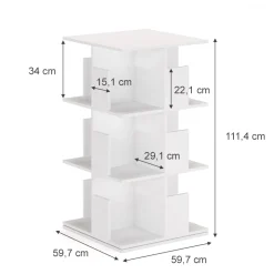 Bücherregal Alfa Weiß 59.7 x 111.4 cm Vicco