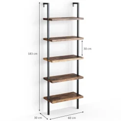 Bücherregal Ava Antikholz 60 x 183 cm Vicco