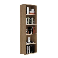Bücherregal Bob Sonoma 40 x 132 cm mit 5 Fächern Vicco