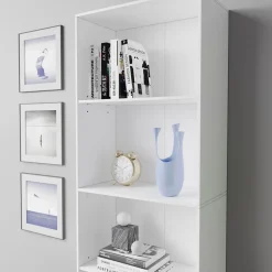 Bücherregal Bob Weiß 60 x 190 cm mit 5 Fächern Vicco