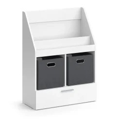 Bücherregal Luigi Weiß 72 x 96.2 cm Mit Faltboxen Vicco