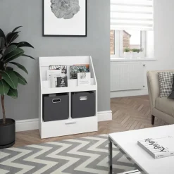 Bücherregal Luigi Weiß 72 x 96.2 cm Mit Faltboxen Vicco