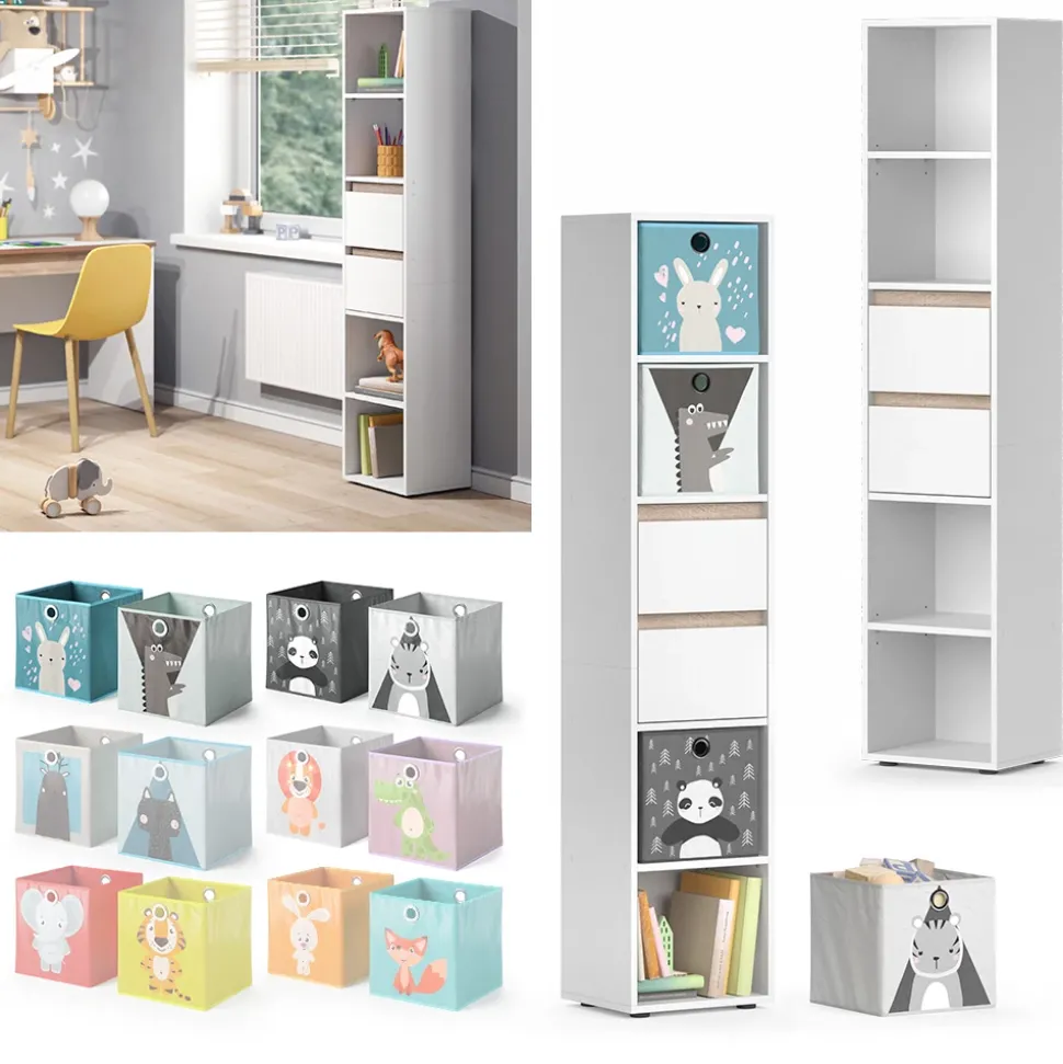 Bücherregal Robert Weiß 36.2 x 171 cm Vicco