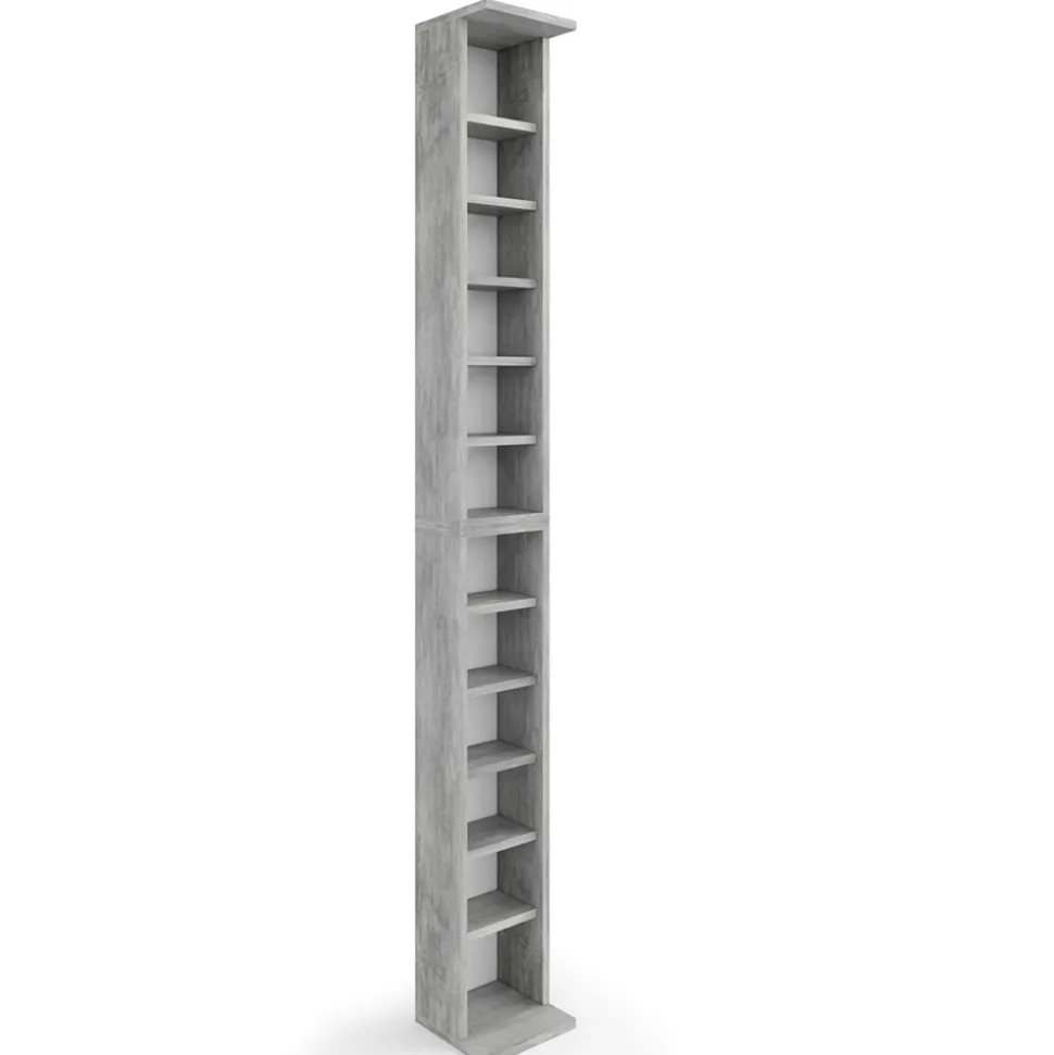 Cd-Regal Beton 21 x 183.6 cm Groß Vicco
