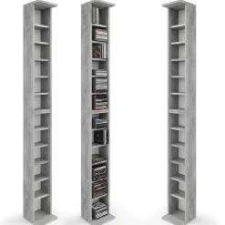 Cd-Regal Beton 21 x 183.6 cm Groß Vicco