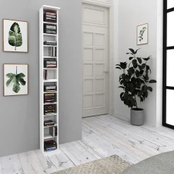 Cd-Regal Weiß 21 x 183.6 cm Groß 2er set Vicco