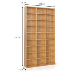 Cd-Regal Jukebox Buche 102 x 178 cm Vicco