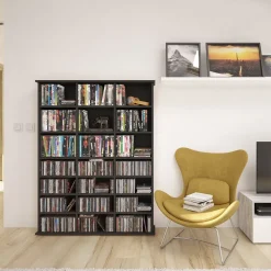 Cd-Regal Jukebox Schwarz 105.4 x 136 cm Vicco