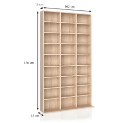 Cd-Regal Jukebox Sonoma 102 x 178 cm Vicco