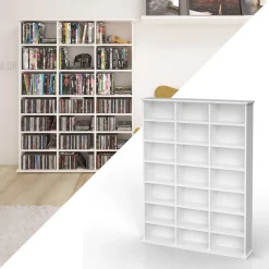 Cd-Regal Jukebox Weiß 105.4 x 136 cm Vicco