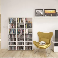 Cd-Regal Jukebox Weiß 105.4 x 136 cm Vicco