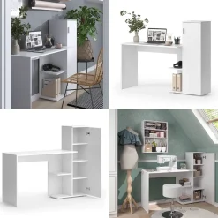 Computertisch Ritz Weiß 141.2 x 45.2 cm Vicco