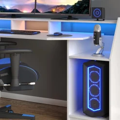 Computertisch Joel Weiß 179.8 x 65.5 cm Vicco