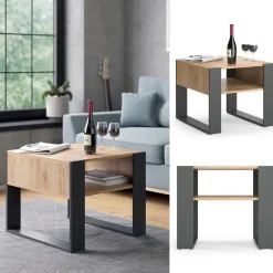 Couchtisch Anthrazit 59.2 x 50.6 cm Vicco