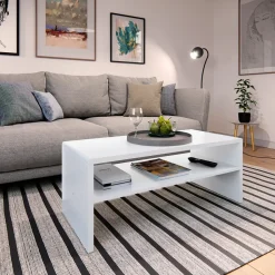 Couchtisch Weiß 99.6 x 39.8 cm Vicco