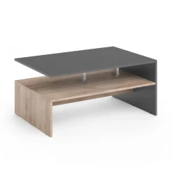 Couchtisch Amato Anthrazit/Sandeiche 90 x 60 cm Vicco