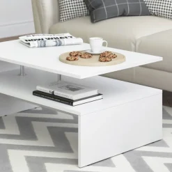 Couchtisch Amato Weiß 90 x 60 cm Vicco