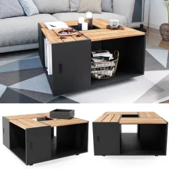 Couchtisch Anton Anthrazit 80 x 80 cm Vicco