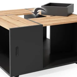 Couchtisch Anton Anthrazit 80 x 80 cm Vicco