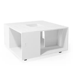 Couchtisch Anton Weiß 80 x 80 cm Vicco