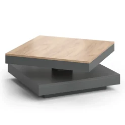 Couchtisch Elias Anthrazit 70 x 70 cm Vicco