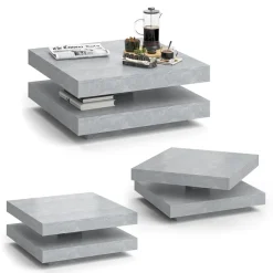 Couchtisch Elias Beton 70 x 70 cm Vicco