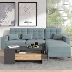 Couchtisch Fabien Goldkraft Eiche 110 x 60 cm Vicco