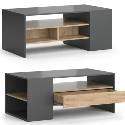 Couchtisch Fabien Goldkraft Eiche 110 x 60 cm Vicco