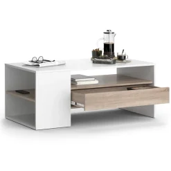 Couchtisch Fabien Weiß 110 x 60 cm Vicco