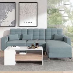 Couchtisch Fabien Weiß 110 x 60 cm Vicco