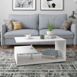 Couchtisch Guillermo Weiß 91 x 52.6 cm Vicco