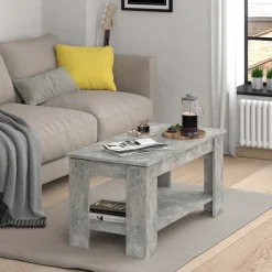 Couchtisch Lorenz Beton 100 x 50 cm mit Liftfunktion Vicco