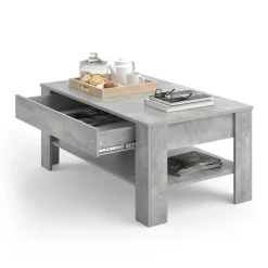 Couchtisch Milan Beton 92.2 x 65 cm Vicco