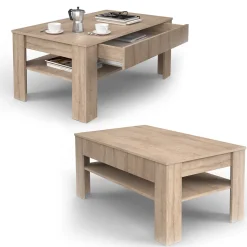 Couchtisch Milan Sonoma 92.2 x 65 cm Vicco
