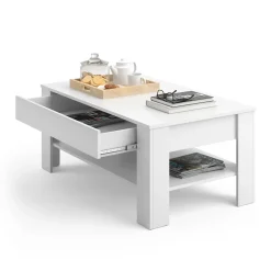 Couchtisch Milan Weiß 92.2 x 65 cm Vicco