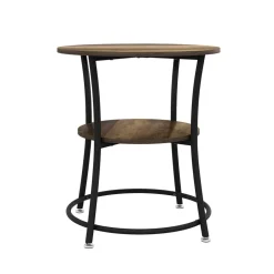 Couchtisch Quebec Antikholz 50 x 50 cm mit Ablage Vicco