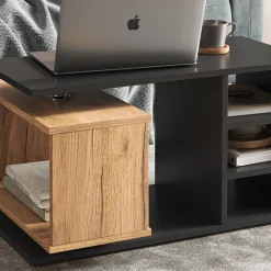 Couchtisch Rafi Schwarz 88 x 35 cm Vicco