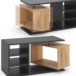 Couchtisch Rafi Schwarz 88 x 35 cm Vicco